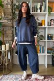 Sunday Morning Chill Sweatshirt Navy & Denim
